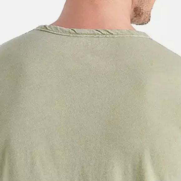 NWT Lucky Brand Men's Long Sleeve Triblend Notch Neck Henley with button closur - Picture 9 of 15